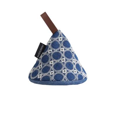 China Japanese style cute triangle pot clip cloth kitchen pot handle cast iron pot insulation anti-hot embroidered cloth for sale