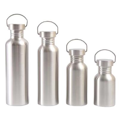 China Durable American Style Big Mouth Sports Bottle 304 Stainless Steel Insulation Thermos Single Layer Outdoor Portable for sale