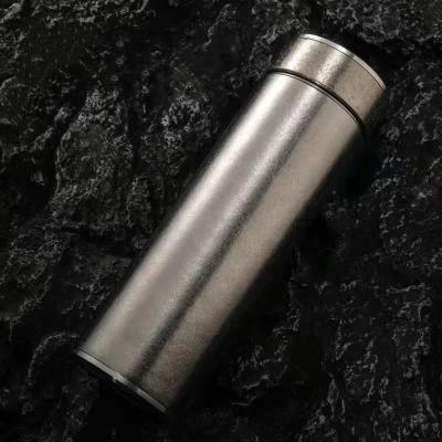 China Durable Custom Titanium Alloy Steel Vacuum Insulated Titanium Water Bottle For Camping Sports Traveling Driving for sale