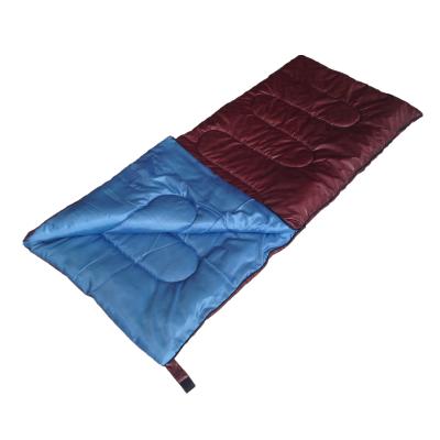 China Two Tone Cheap Colorful Crepe Style Adults Envelope Sleeping Bag for sale