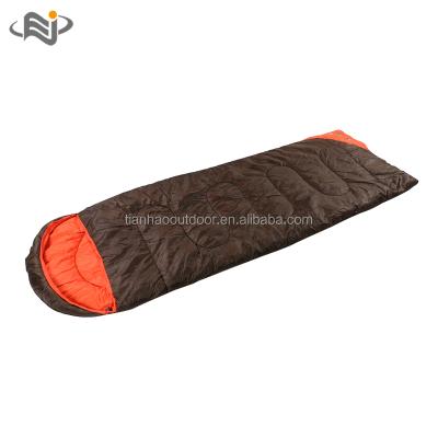 China Envelepo Outdoor Inflatable Sleeping Bag With Hood Adult Hollow Cotton Camping Increasing Travel Sleeping Bag Custom For Outdoor Factory for sale