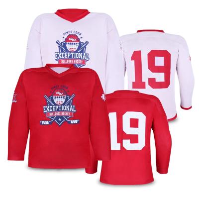 China Double Side Antibacterial Hockey Jersey Hockey Jersey Design Ice Hockey Jersey Custom for sale