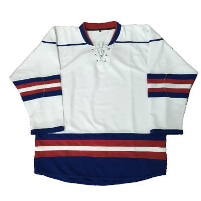 China XP035 Professional 100% Polyester White Practice Hockey Jersey Antibacterial for sale