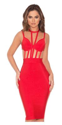 China Anti - Wrinkle Cut Out Bandage Dress Backless For Cocktail Party for sale