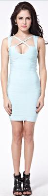 China Sexy Cut Out Bandage Bodycon Dress Soft For Club / Celebrity for sale