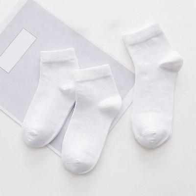 China Autumn New QUICK DRY Breathable Pure Color Cotton Couples Socks White Soft Men for sale