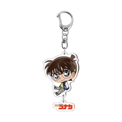 China Fans Kobe Souvenir Wholesale Japan Kids Anime Cartoon Detective Conan Figure Character Conan Edogawa Acrylic Key Chain For Backpack Pendant for sale