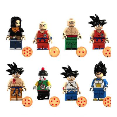 China Cute Price KT1007 Anime Dragon Ball Character Son Goku Figure Building Blocks Set KT1007 From DIY TOY Factory for sale