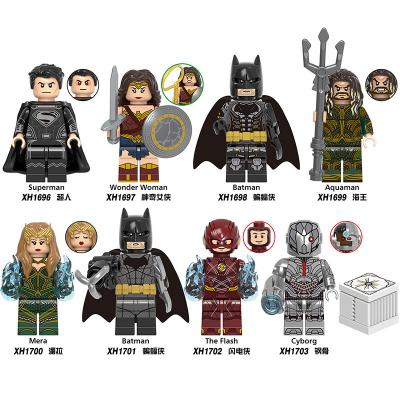 China DIY TOY Factory Price X0312 DC Comics Universe Superhero Gotha Aquaman Mera Cyborg Minifig Figure Building Block Set For Kids Gift Toys for sale