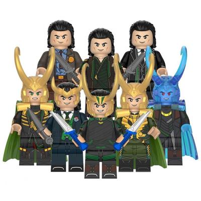 China DIY TOY Wholesale WM6118 Superhero Comic Movie Odin THOR God Of Lies Cape Loki Mini Figure Minifig Building Block Set For Kid Gift Toy for sale