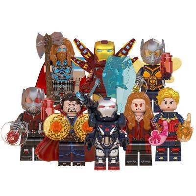 China DIY TOY Hot Sale WM6063 Marvl Endgame Superhero Scarlet Witch Antman Wasp Thor Minifig Block Set for Kid Gift Toy for sale