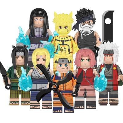 China DIY TOY WM6107 Japan anime cartoon mini hinata hyuga narutos uzumaki ninja sakura jiraiya tsunade building block set for kid toy for sale