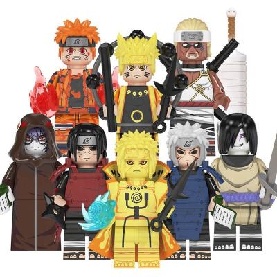 China Compatible DIY TOY WM6108 Anime cartoon mini uzamaki orochimaru senju hashirama narutos figure building block set for kid gift smart toy for sale