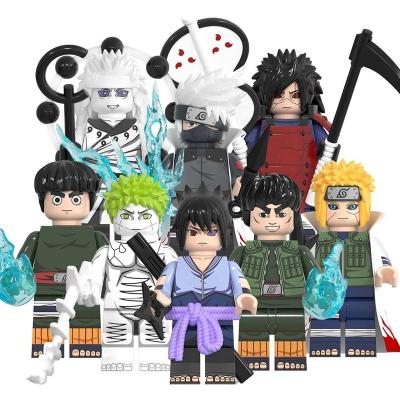 China DIY TOY Hot Sale WM6109 Anime Mini Anime Uchiha Sasuke Kakashi Zetsu Lee Uchiha Madara Minato Figure Building Block Set For Kids Gift Toys for sale