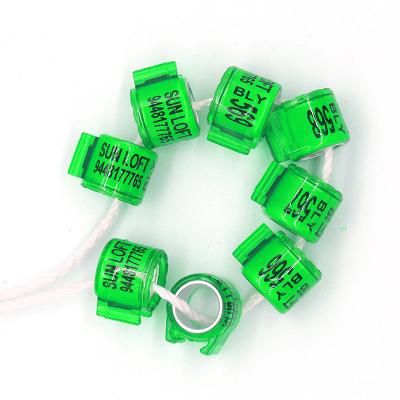 China 3000 Pcs 12mm 14mm Sustainable Bird Clip Plastic Rings Pigeon Colored No.1-100 Foot Rings Bird Leg Rings for sale