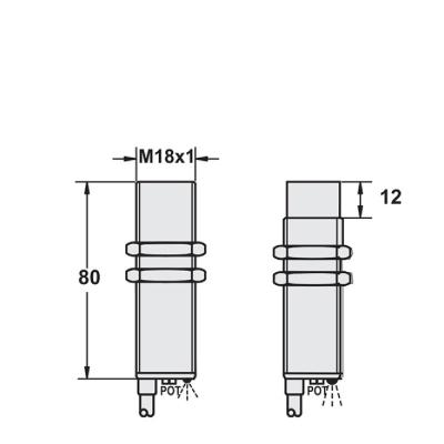 China Proximity Sensors 100Hz M18 Capacitive Proximity Switch Proximity Sensor Porcelain for sale