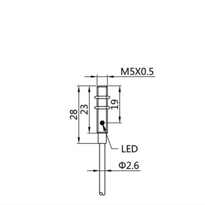 China Mental Proximity Sensors 1.5MM Inductive M5 Proximity Sensor Switches 10-30VDC for sale