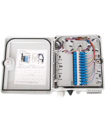 China Wall mount; pole mount 12 16 24 cores OTB fiber optic termination mini fiber optic FTTH distribution boxes for sale