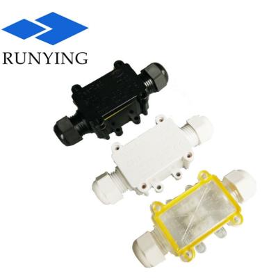 China Indoor/Outdoor Black Sealed Waterproof Ip68 Junction Box Antiflaming Electrical Cable Junction Box for sale