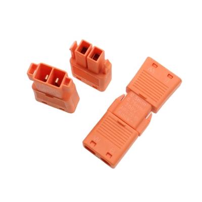 China Flame Retardant High Current Wire Connector 600V 6A 2 Way Terminal Block Fast Connecting Terminal for sale