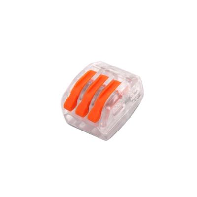 China Connect Wire 2/3/5 Pin Quick Quick Flattening Block Terminal Block Wire Connector Transparent Wire Connector Type TB for sale