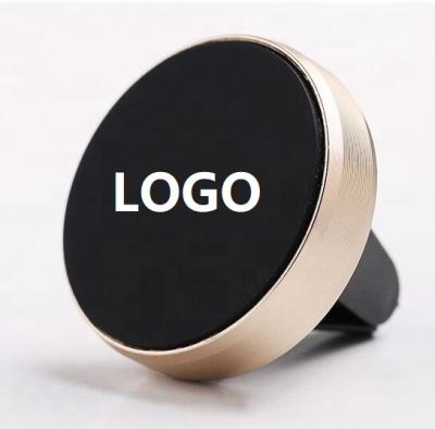 China 2020 New Year Christmas Promotion Gift 360 Rotation Air Vent Strong Magnetic Mount Magnetic Car Mobile Phone Holder With Logo Customized for sale