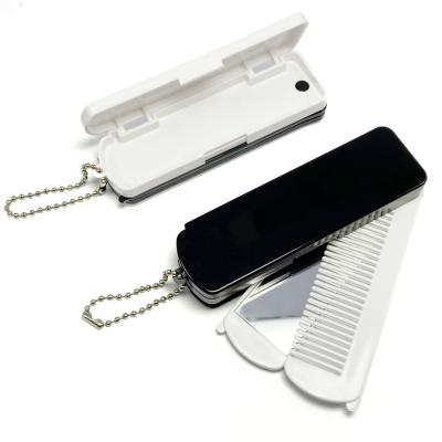 China Pocket mirror Three-in-one brush and mirror kit, compact comb for pocket, cute mirror and brush for kid for sale