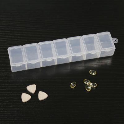 China Weekly Pill Organizer, Portable 7 Day Travel Pill Box, Single Plastic Pill Box GW5113 for sale