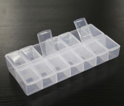 China Weekly Pill Organizer, Portable 7 Day Travel Pill Box, Large Size Plastic Pill Box GW5115 for sale