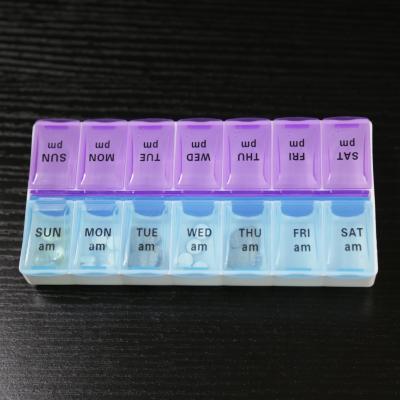 China Weekly Pill Organizer, Portable 7 Day Travel Pill Box, Single Plastic Pill Box GW5109 for sale