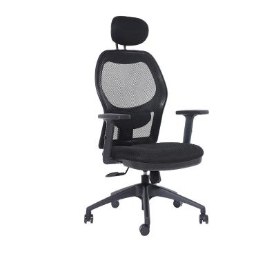 China Foshan Hot Adjustable Brand New Model Soft Seat Cheap Office Mesh Red Executive Ergonomic Chair With Headrest for sale