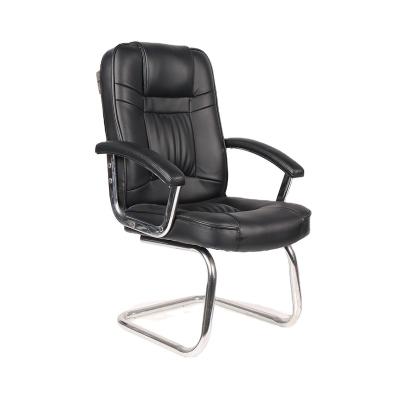 China Best Selling Cheap Price PU Leather Visitor Revolving Chair For Office Room for sale