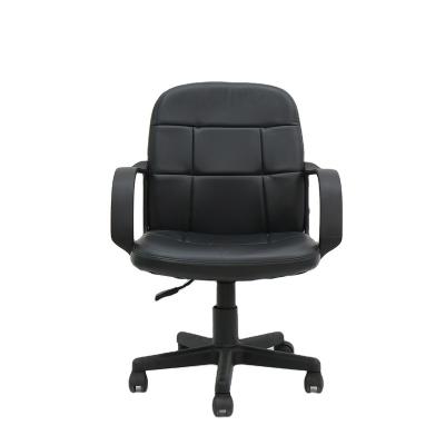 China New Office Room Swivel Design Nylon Swivel Small Leather Revolving Chair For Warehouse for sale