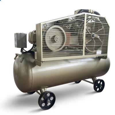 China Good quality lubricated 200 liter pet piston belt driven air compressor for sale