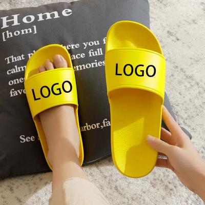 China 2022 Fashion Trend Designer Slippers Beach PVC Slips Unisex Custom Logo Custom Printed Logo Slippers Slippers Manufacturer for sale