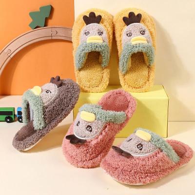 China Factory Wholesale Children's Bedroom Slippers Winter Fur Slippers Breathable For Toddler Kids Slippers for sale