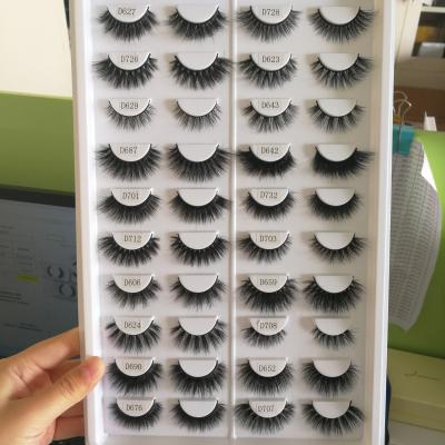 China Handmade Lash Faux Mink Lashes Books Classic 3d False Mink Silk Eyelashes Custom Wholesale Crisscross Mink 20 Pairs for sale