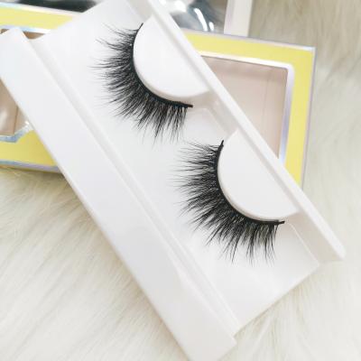 China New Crisscross Design 3d Thick 5d Mink Eyelashes Hot Sale 18mm 25mm Real 100 Mink Eyelashes for sale