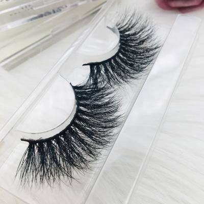 China Fashion 3Dmink 3D Mink Eyelashes 25MM Crisscross Top Fluffy Lashes for sale