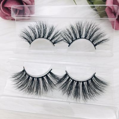 China Factory Wholesale Natural Length Crisscross Best Lashes 25MM 3D Mink Eyelashes Vendors for sale