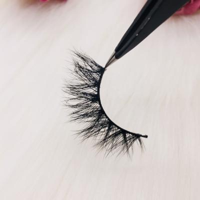 China Crisscross Natural 3D Mink Eyelash Real Mink With Private Label Eyelash 100% Fluffy Box Eyelashes for sale