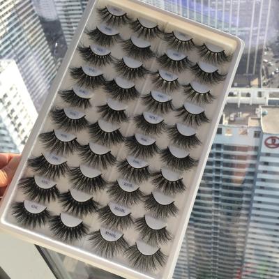 China Wholesale Dramatic 25MM Crisscross Mink Eyelas Vendor With Custom 3D Mink Eyelashes With Lashbox for sale