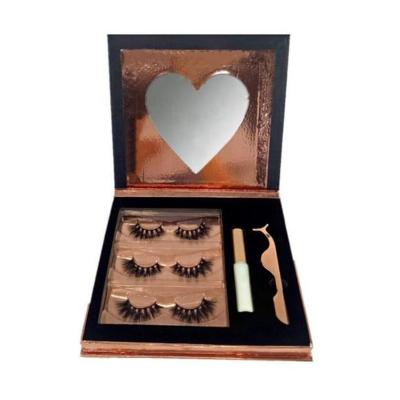 China High Quality Recyclable Customize Lashes Packaging Natural Lashes Faux Mink 3D Eyelashes Wholesale Seller for sale