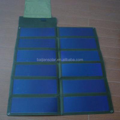 China Outdoor activities such as camping portable flexible solar A-SI charger with solar controller for sale