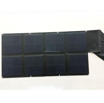 China ETFE sunpower solar cell is for charging all devices when outdoor one grade ETFE sunpower solar cell 112W from barrel plug for sale