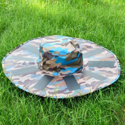 China Flexible solar panel hat is for charging all devices when patent genius 8W/5V outdoor design flexible USB solar panel foldable hat for sale