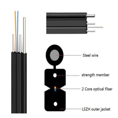 中国 Drop cable gjyxfch self-supporting G657A1 A2 for ftth system access building wire 販売のため