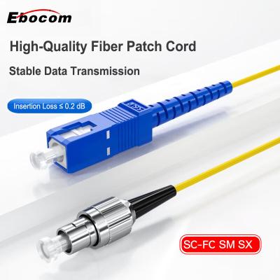 Cina SC FC LC ST UPC APC fibra Patch Cord SM Single Mode G652D G657A1 G657A2 2.0mm 3.0mm 1m 1.5m 3m 5m 10m 50m 100m in vendita