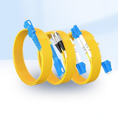 China Fiber Optic Patch Cord LC SC FC ST Duplex SM G.652D G.657A1 2.0mm 3.0mm With LSZH PVC Jacket for sale