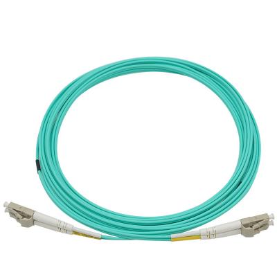 Κίνα Διπλό MM OM3 Patch Cord 2.0mm 3.0mm Aqua Jacket με χαμηλή απώλεια LC SC FC ST Connector προς πώληση